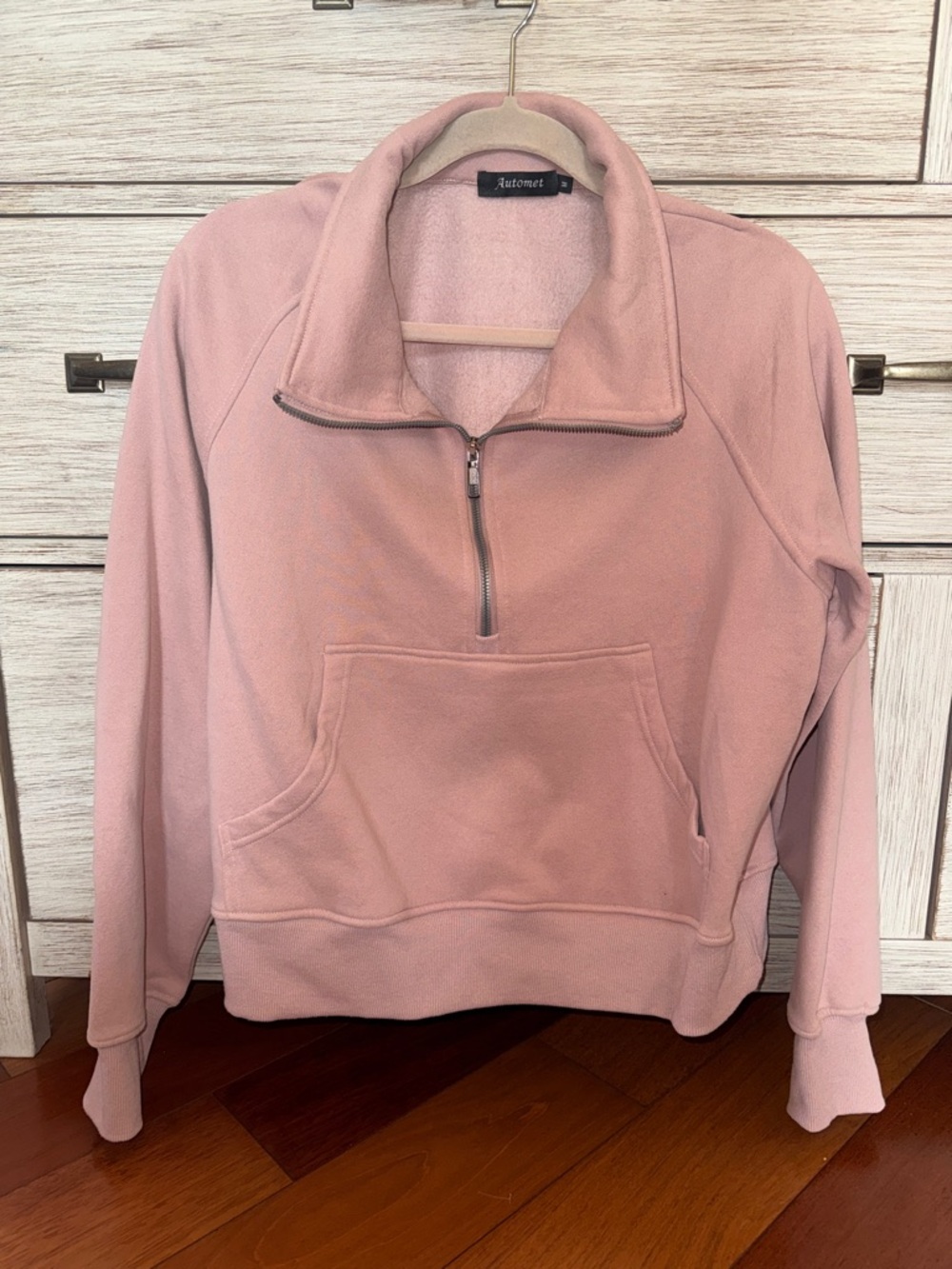 Comfort Half-Zip Pullover Hoodie - Dusty Pink - New (no tag)